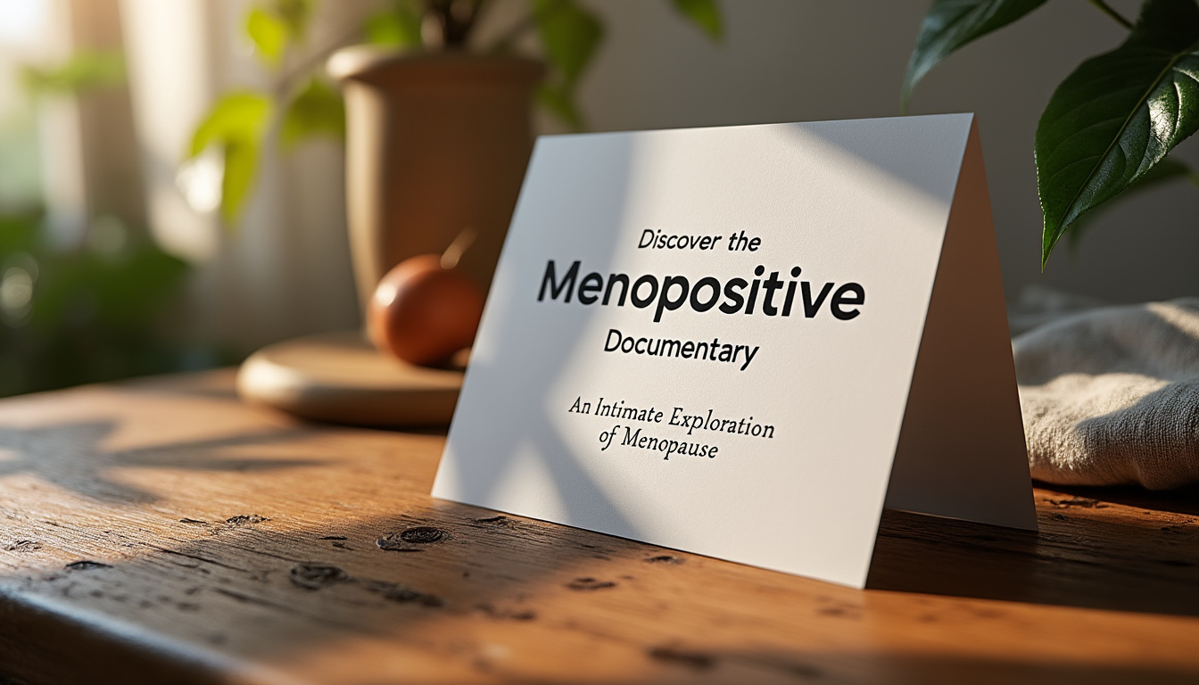 plongez au cœur du documentaire menopositive, une exploration authentique et sensible de la ménopause, donnant la parole à des femmes qui partagent leur vécu, leurs défis et leurs espoirs face à cette étape incontournable de la vie.