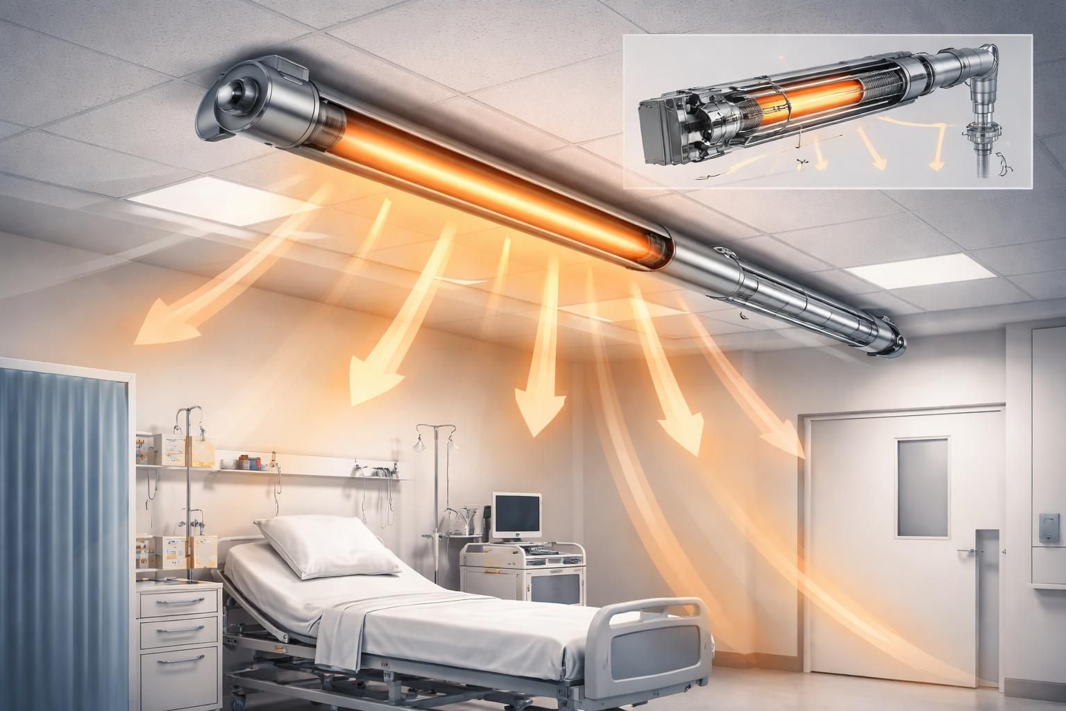 découvrez le fonctionnement détaillé du tube radiant gaz, une solution efficace et adaptée pour chauffer les espaces médicaux en assurant confort et sécurité.