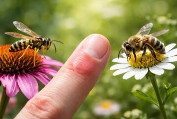 apprenez à distinguer une piqûre de guêpe d'une piqûre d'abeille et découvrez les gestes appropriés pour réagir efficacement et en toute sécurité.