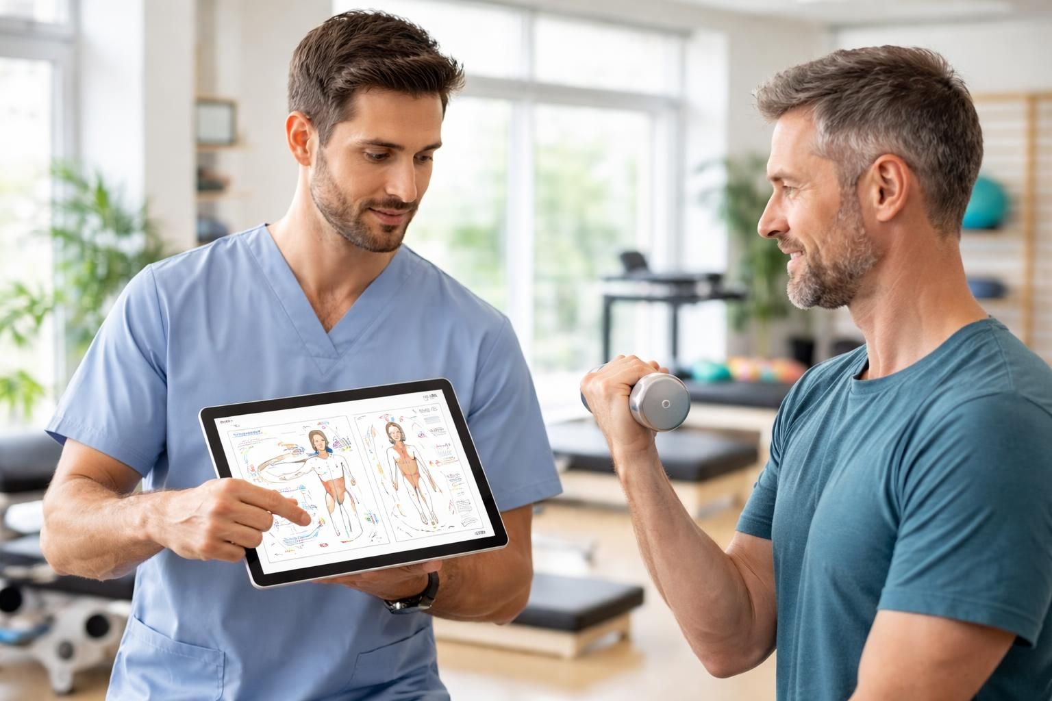 découvrez la rééducation kiné innovante avec la tablette tactile microsoft surface, idéale pour réaliser et annoter vos exercices de manière interactive et personnalisée.
