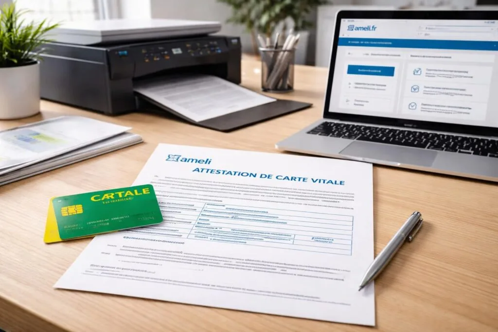 découvrez comment imprimer et utiliser votre attestation carte vitale avec ameli. guide complet pour accéder facilement à vos documents de santé en ligne.